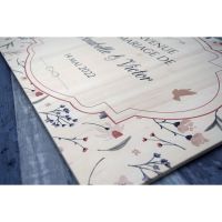 Liberty - Pancarte de bienvenue de mariage en bois