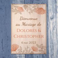 pancarte-impression-bois-mariage-gingko-feuillage-bucolique-floral-couleur
