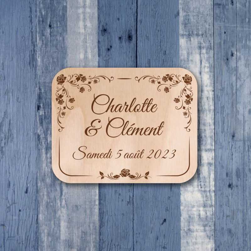 Pergolesa - Save the date sur bois - hover