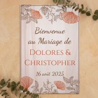 pancarte-impression-bois-mariage-gingko-feuillage-bucolique-floral-couleur 2