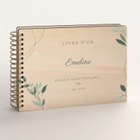 Livre d'or d'anniversaire - Peuplier - Natural