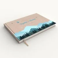 Livre d'or de mariage - Livret aspect lin - Everest