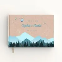 Livre d'or de mariage - Livret aspect lin - Everest