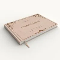 Livre d'or de mariage - Livret aspect lin - Pergolesa