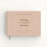 Livre d'or de mariage - Livret aspect lin - Swing