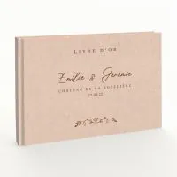Livre d'or de mariage - Livret aspect lin - Venise