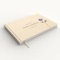 Livre d'or de mariage - Livret aspect coton - Belles de jour