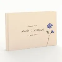 Livre d'or de mariage - Livret aspect coton - Belles de jour