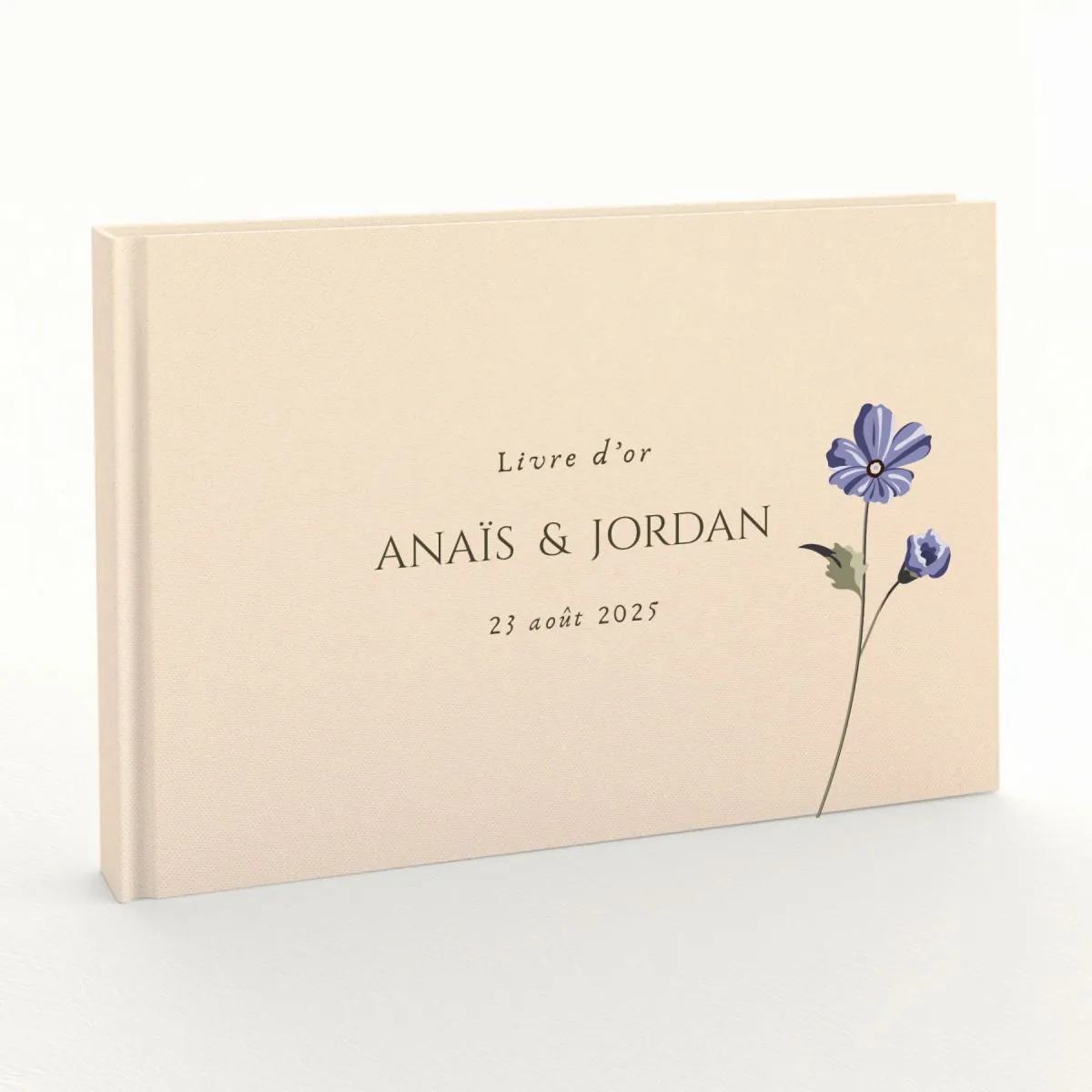 Livre d'or de mariage - Livret aspect coton - Belles de jour