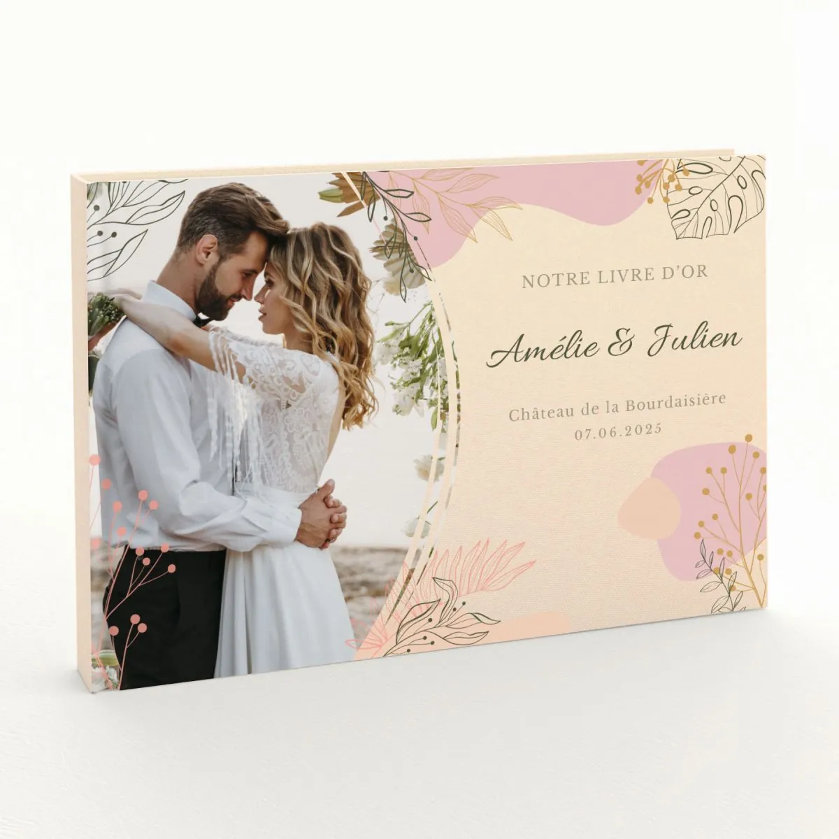 Livre d'or de mariage - Livret aspect coton - Dolce Vita