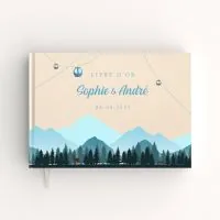 Livre d'or de mariage - Livret aspect coton - Everest