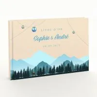 Livre d'or de mariage - Livret aspect coton - Everest