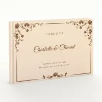 Livre d'or de mariage - Livret aspect coton - Pergolesa