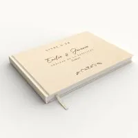 Livre d'or de mariage - Livret aspect coton - Venise