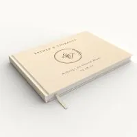 Livre d'or de mariage - Livret aspect coton - Versailles