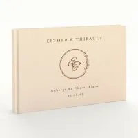 Livre d'or de mariage - Livret aspect coton - Versailles