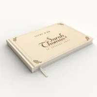 Livre d'or de mariage - Livret aspect lin - Vintage