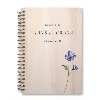 Livre d'or de mariage carnet - En érable - Belles de jour