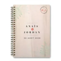 Livre d'or de mariage carnet - En érable - Botanica