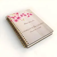 Livre d'or de mariage carnet - En érable - Cerisier
