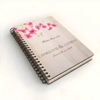 Livre d'or de mariage carnet - En érable - Cerisier