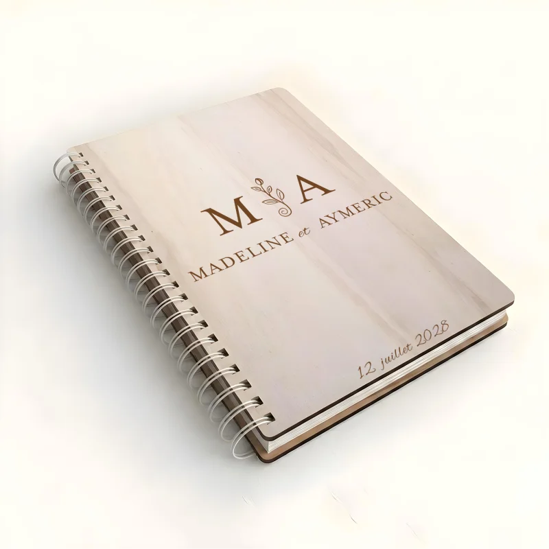 Livre d'or de mariage carnet - En érable - Chambord - hover