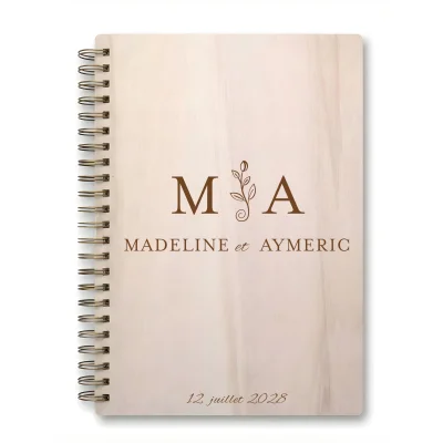 Livre d'or de mariage carnet - En érable - Chambord