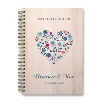 Livre d'or de mariage carnet - En érable - Champêtre