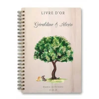 Livre d'or de mariage carnet - En érable - Eden