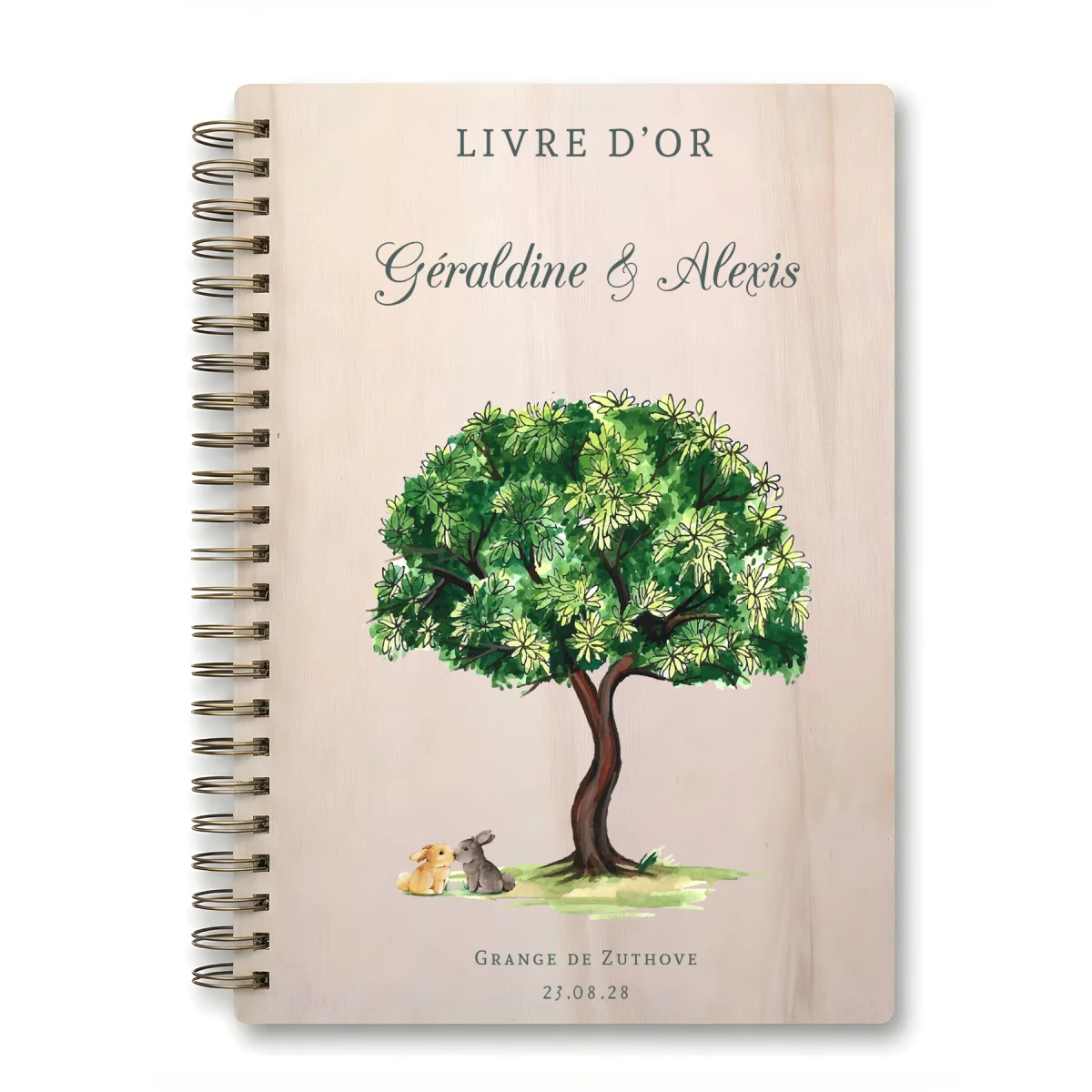 Livre d'or de mariage carnet - En érable - Dolce Vita