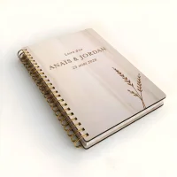 Livre d'or de mariage carnet - En érable - Epis de blé