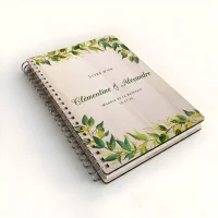 Livre d'or de mariage carnet - En érable - Feuillage