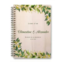 Livre d'or de mariage carnet - En érable - Feuillage