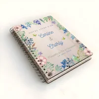 Livre d'or de mariage carnet - En érable - Fleurs de printemps