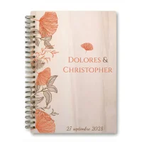 Livre d'or de mariage carnet - En érable - Gingko