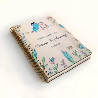Livre d'or de mariage carnet - En érable - Les inséparables