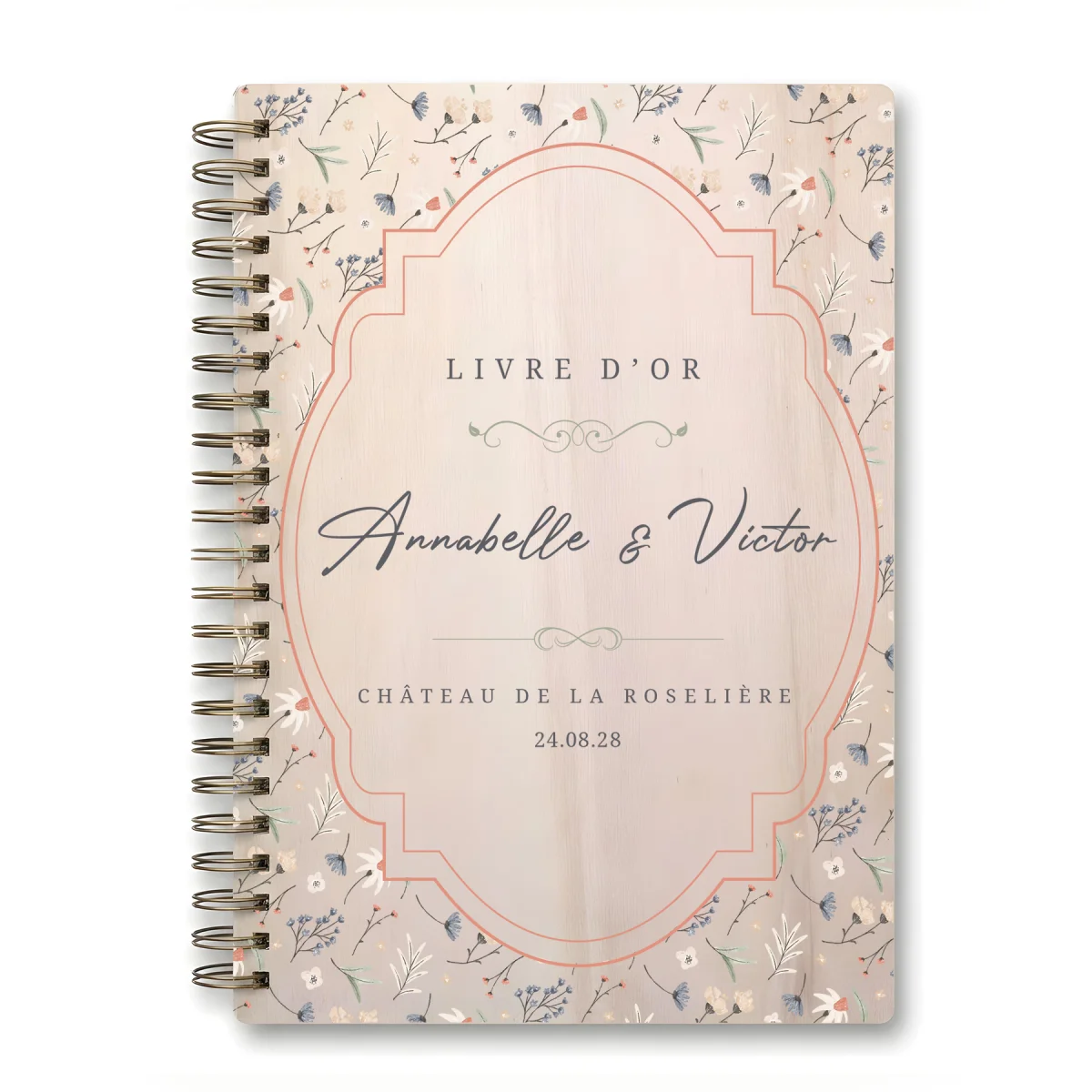 Livre d'or de mariage carnet - En érable - Liberty