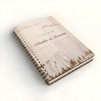 Livre d'or de mariage carnet - En érable - Montagne
