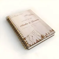 Livre d'or de mariage carnet - En érable - Montagne