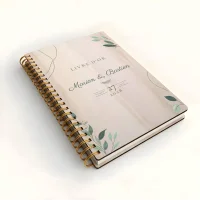 Livre d'or de mariage carnet - En érable - Montagne