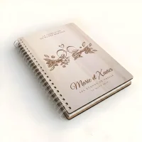 Livre d'or de mariage carnet - En érable - Oiseaux