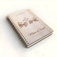 Livre d'or de mariage carnet - En érable - Oiseaux