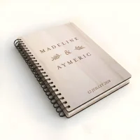 Livre d'or de mariage carnet - En érable - Rameaux