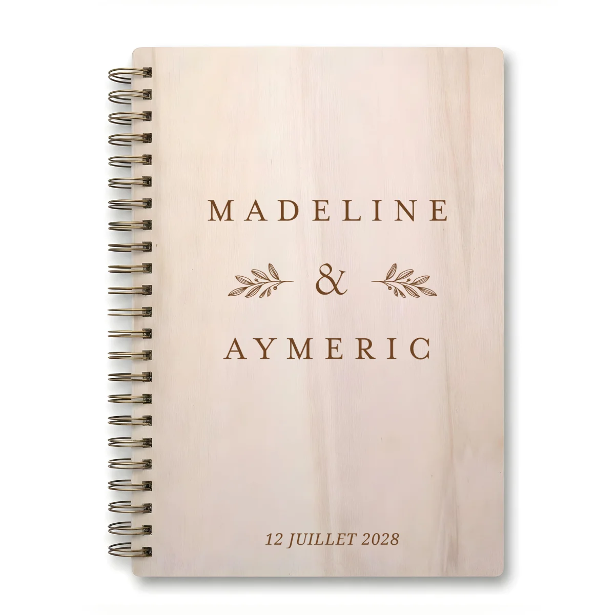 Livre d'or de mariage carnet - En érable - Rameaux