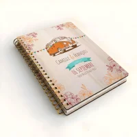 Livre d'or de mariage carnet - En érable - Seventies