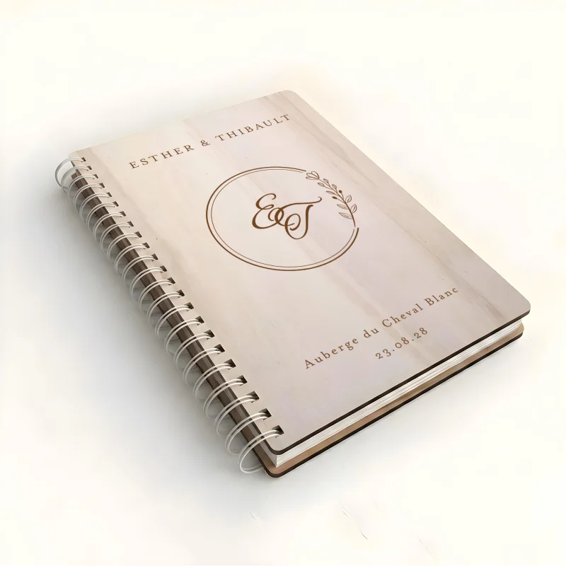 Livre d'or de mariage carnet - En érable - Versailles - hover