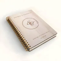 Livre d'or de mariage carnet - En érable - Versailles