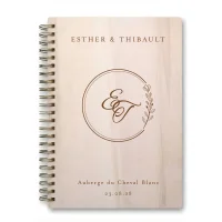 Livre d'or de mariage carnet - En érable - Versailles