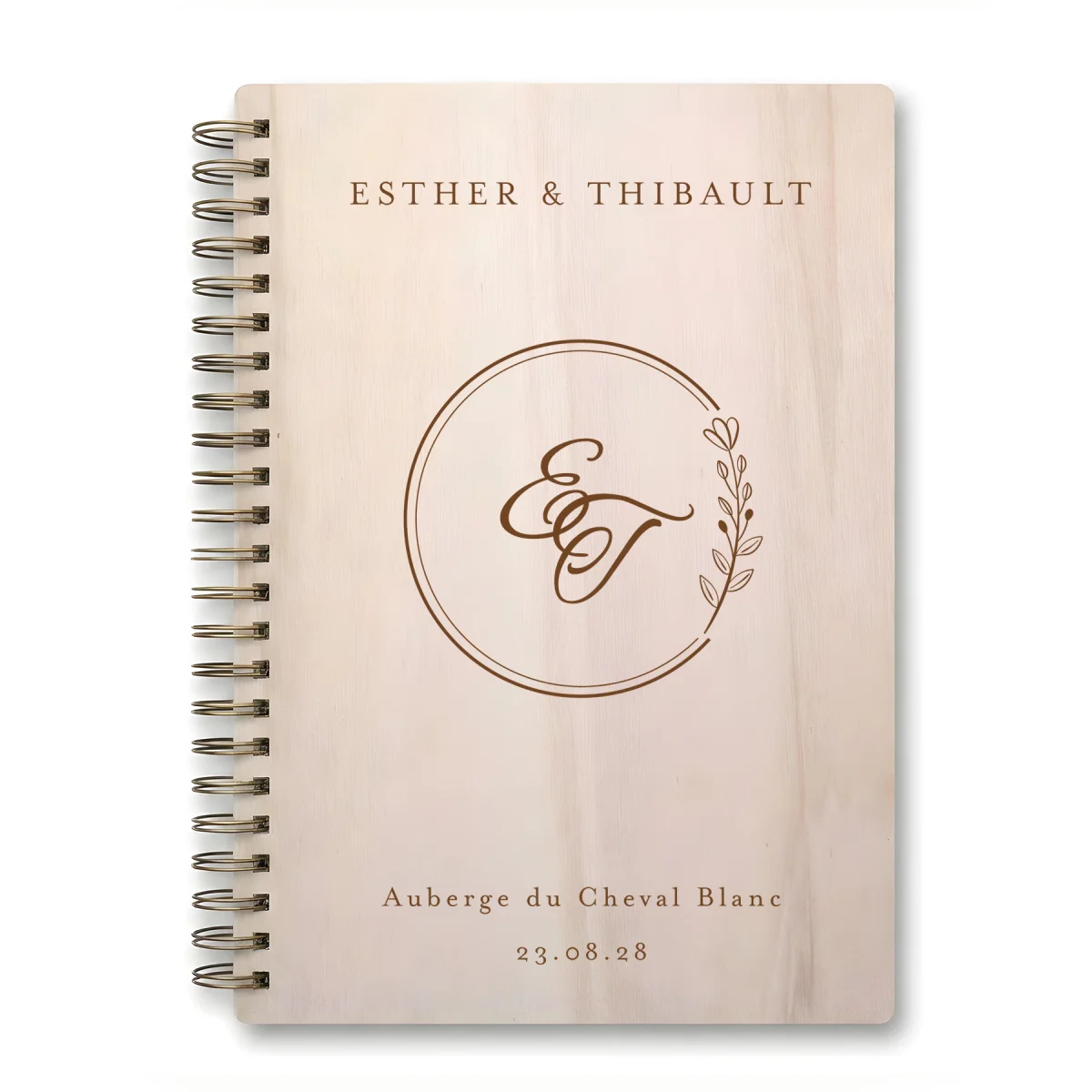Livre d'or de mariage carnet - En érable - Versailles