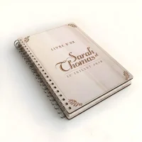 Livre d'or de mariage carnet - En érable - Vintage